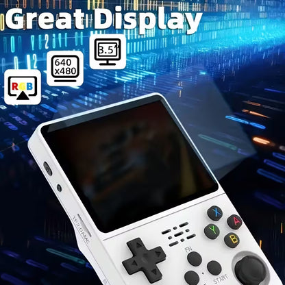 Consola de Juegos Portátil Retro R36 – Pantalla HD 3.5", Juegos Clásicos