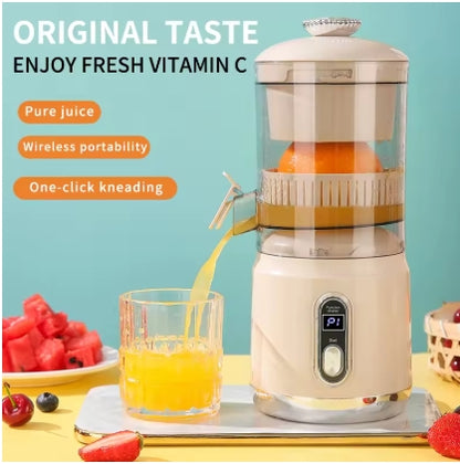 Exprimidor de naranjas eléctrico recargable por USB, extractor de jugo de cítricos portátil, licuadora de batidos de 600 ml
