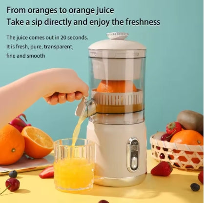 Exprimidor de naranjas eléctrico recargable por USB, extractor de jugo de cítricos portátil, licuadora de batidos de 600 ml
